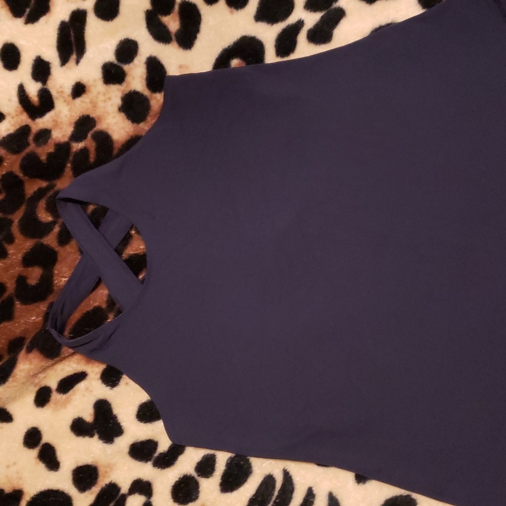 Lululemon criss cross tank with bra insert